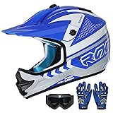 ROOZO Youth Kids Dirt Bike Helmet DOT Certified
