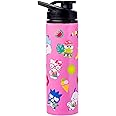 Silver Buffalo Sanrio Hello Kitty and Friends Tropical Stainless Steel Water Bottle Featuring Keroppi, Tuxedo Sam, Badtz-Maru, and Pochacco, 25 Ounces