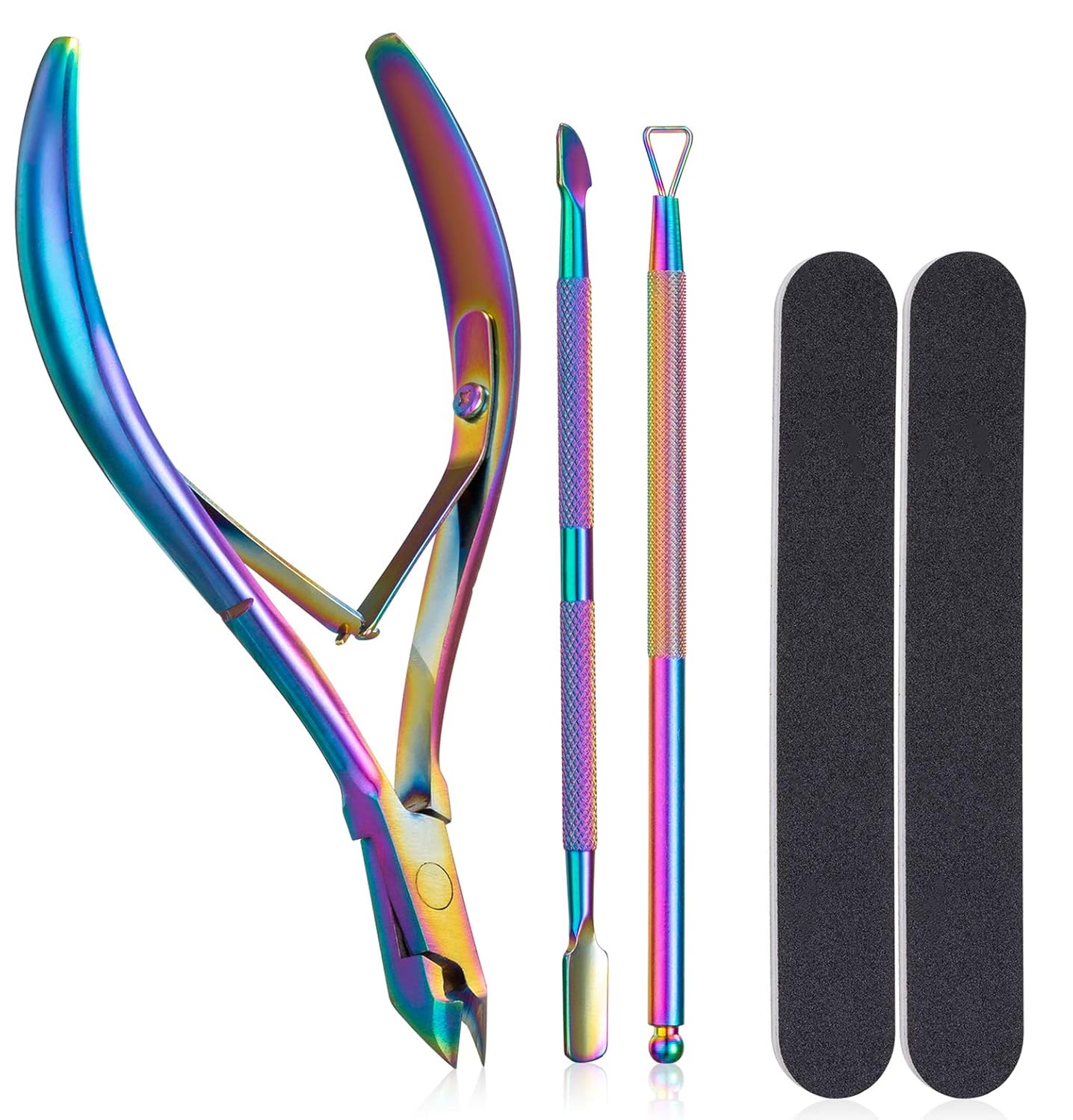 Buy 5 Pieces Nail Cuticle Kit, Handy Nail Care Set Stainless Steel