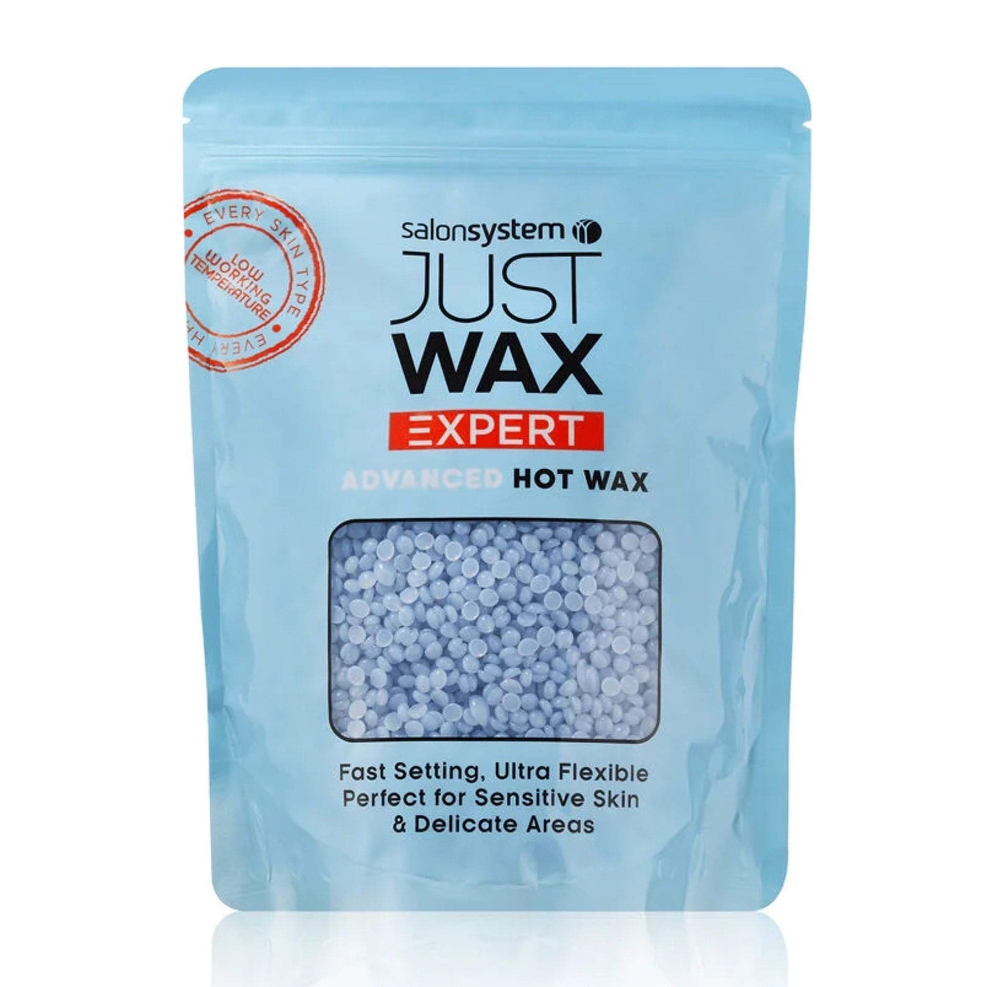 Salon System Just Wax Expert Gel Advanced Hot Wax Gel 700g – Ideal for Sensitive Areas – Smooth & Long-Lasting Results