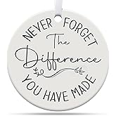 Teacher Christmas Ornament, Teacher Gifts for Women, Thank You, Teacher Gifts for Christmas, Ceramic Ornament