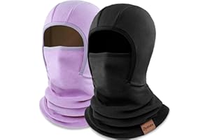 DYMEX Kids Balaclava Ski Mask Winter Face Mask for Boys Girls Windproof Neck Warmer Gaiter Fleece Hood Face Cover for Cold Weather