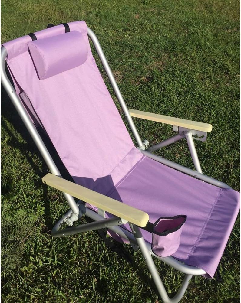 folding padded chaise lounge on Amazon Com Yumuo Lawn Beach Folding Recliner Adjustable Sunbathing Chair With Pillow Lightweight Breathable Outdoor Use Patio Folding Lounge Chair A 102x58x55cm 40x23x22inch Home Kitchen