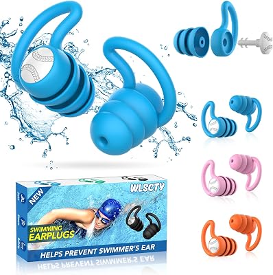 Tapones oidos natación - 3 Pares Silicona Tapones piscina adulto