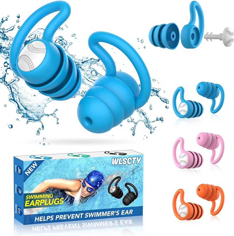 Tapones oidos natación - 3 Pares Silicona Tapones piscina adulto
