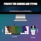 RedThunder 60% RGB Gaming Keyboard and Mouse Combo UK Layout view 4