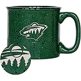 Rico Industries NHL Hockey Speckle 12oz Laser Engraved Campfire Mug