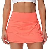 MCEDAR Pleated Tennis Skirt for Women with Pockets Women's High Waisted Athletic Golf Skorts Skirts Running Workout Shorts
