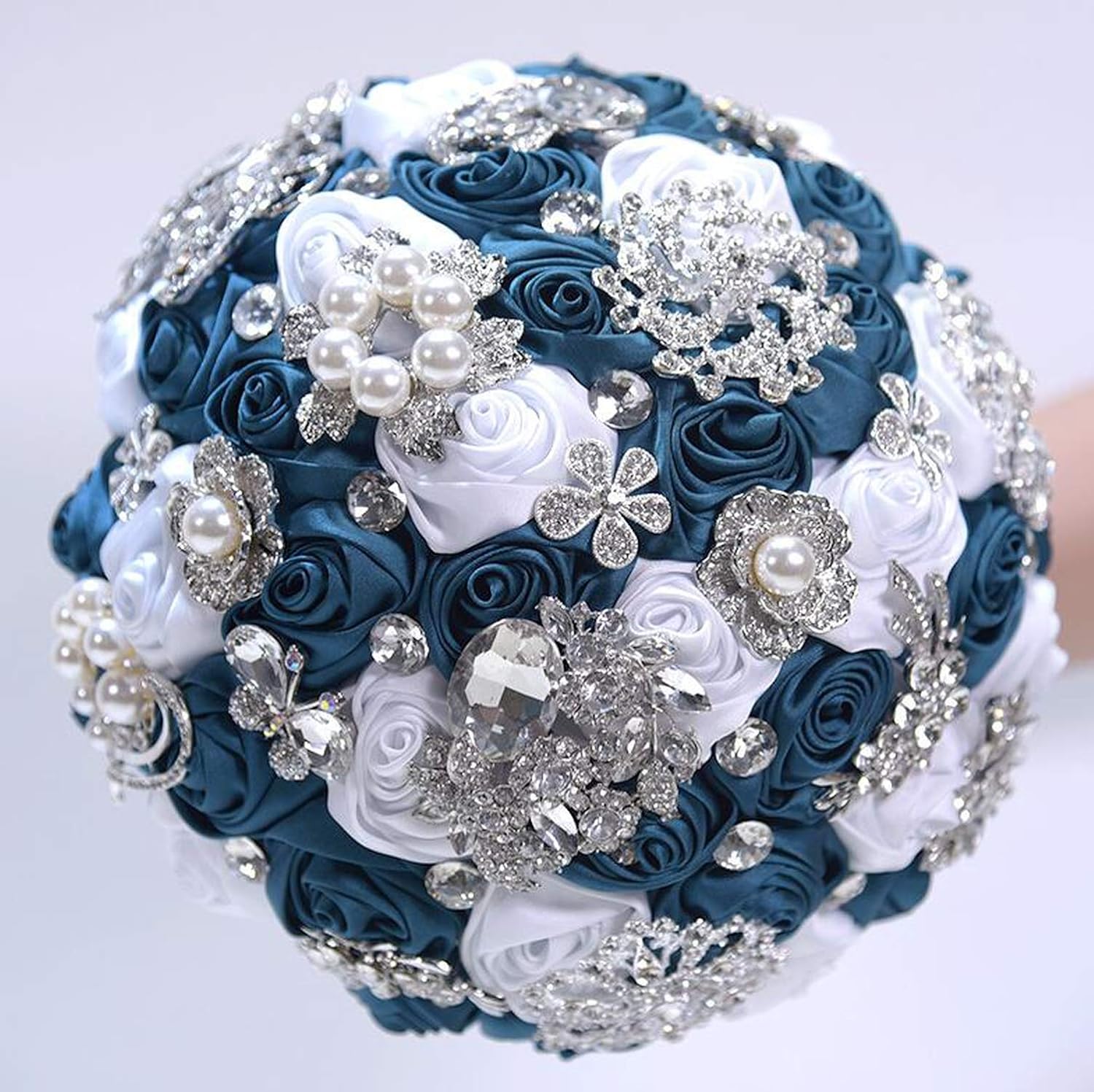 Amazoncom Balalei Sparkly Crystal Brides Bouquet Diamond