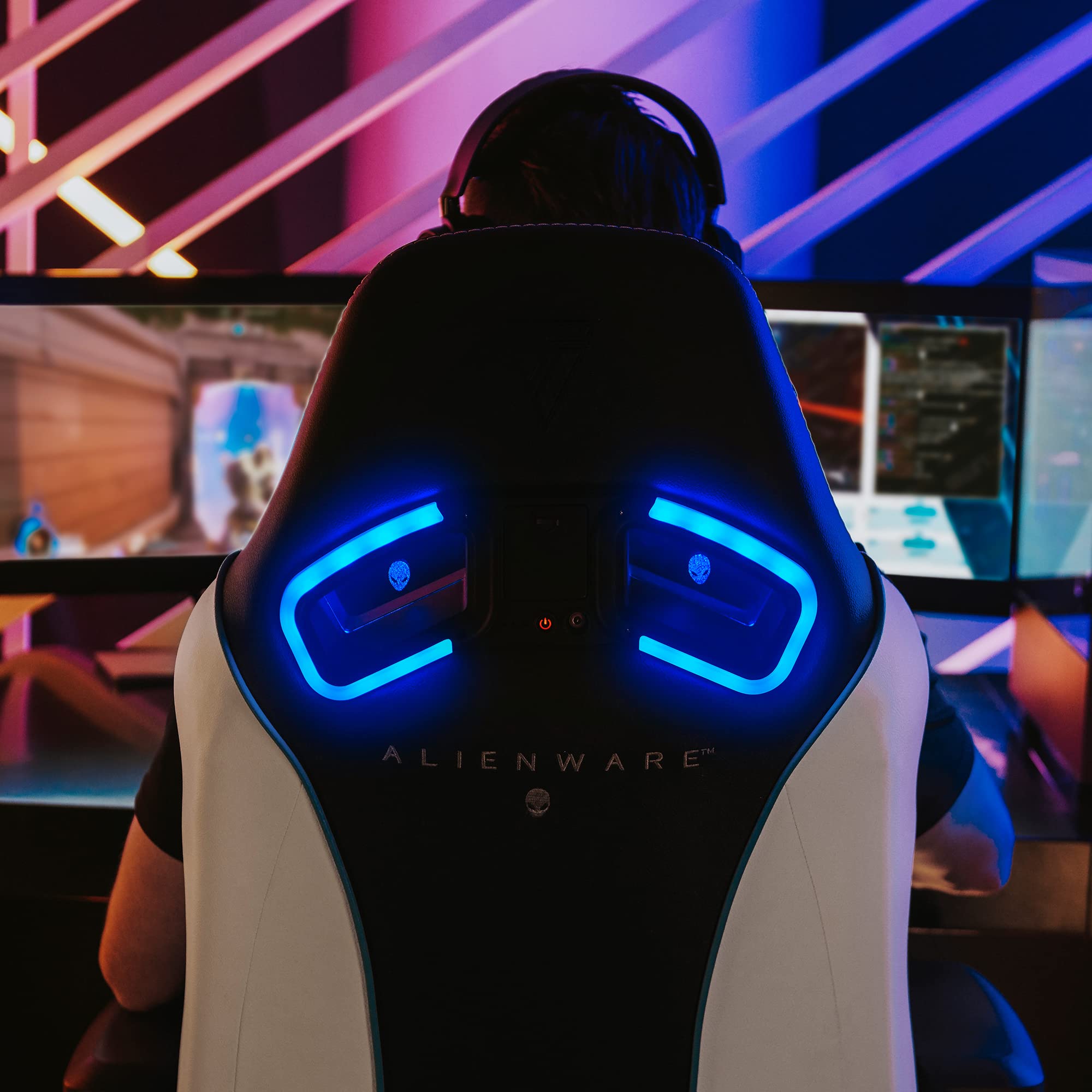 VERTAGEAR Gaming Chair RGB Audio Sync Ergonomic Home Office Coffee