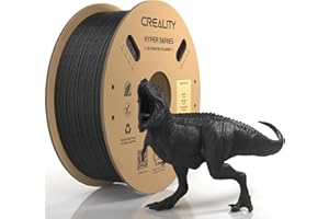Official Creality Hyper PLA-CF (Carbon Fiber) Filament 1.75mm, High Speed PLA-CF 30-300mm/s 3D Printer Filament, Dimensional Accuracy +/-0.02mm, Fit Most FDM 3D Printers，1KG(2.2lbs) Spool Black