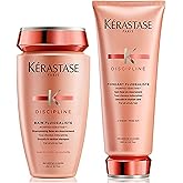 Kerastase Discipline Smoothing Anti-Frizz Shampoo & Conditioner Set For All Hair Types - Smooths and Controls Frizz With Morpho-Keratine