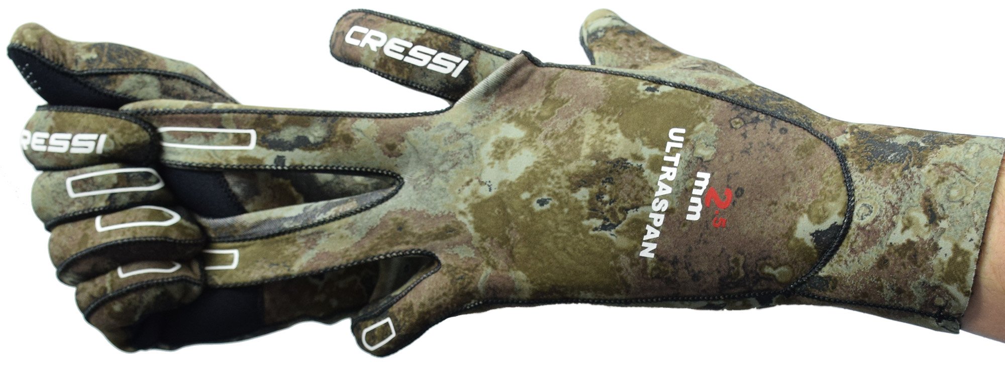 Cressi ULTRASPAN, 2.5mm Camo Diving Spearfishing Gloves Cressi
