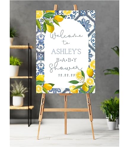 Pancarte Personnalisée ‘Welcome To Baby Q’ Baby Shower, Décoration De Fête