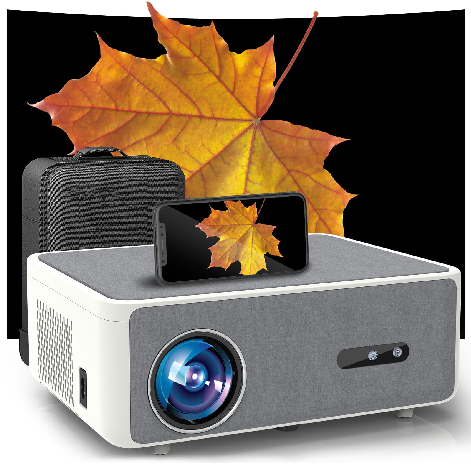 Photo 1 of Auto Focus & Auto Keystone Smart 4K Outdoor Projector with WiFi and Bluetooth,4K Movie Projector, 50% Zoom & 30W Speaker,Dust-Proof,Home Theater Projector 4K+ for Phone/TV Stick/PC