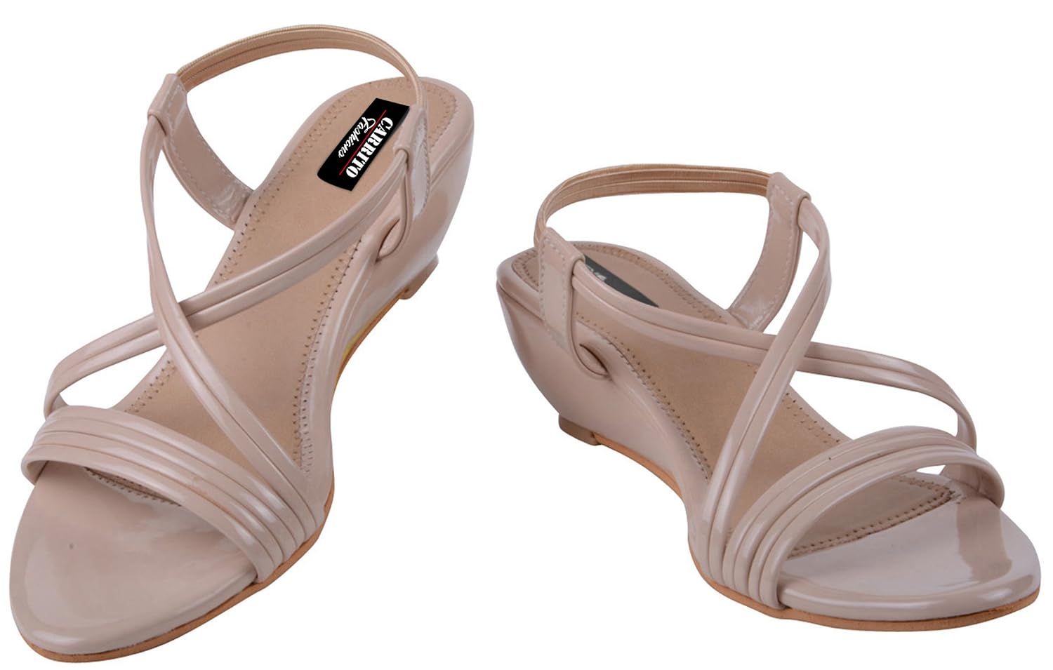 carrito syntjetic leather casual comfortable lace up women's bootie