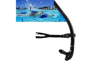 Swim Snorkel for Lap Swimming,Adult Swimmers Snorkeling Gear for Swimming Snorkel Training in Pool and Open Water,Center Moun