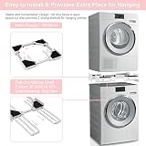 NIUXX Universal Stacking Kit for Washer Dryer 56-69 cm Adjustable Shelf view 3