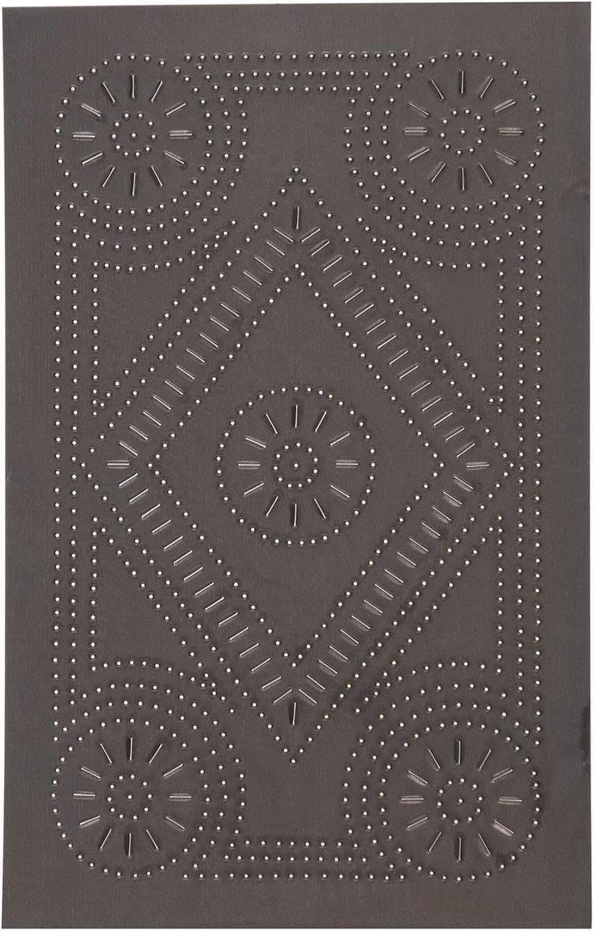 Irvin's Country Tinware Extended Diamond Panel in Blackened Tin