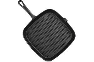 Cuisiland Cast Iron 9.5inch Square Grill Pan (24cm x 24cm)