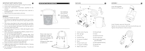 Portable Shower Camping Shower Outdoor Camping Shower Pump, Electric Shower Tent