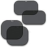 Car Sun Shades for Side and Rear Window (4 Pack) - Car Sunshade Protector - Protect your kids and pets in the back seat from