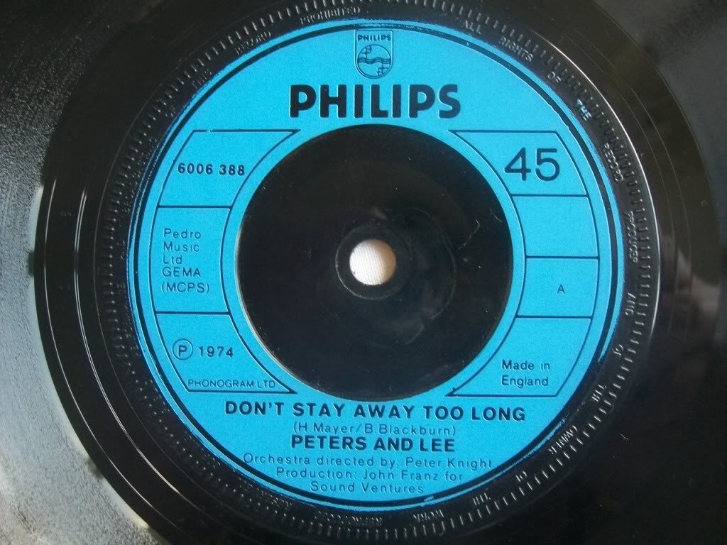 Peters And Lee* Don't Stay Away Too Long / The Old Fashioned Way