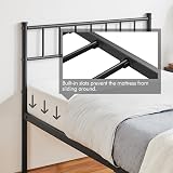Yaheetech 3ft Single Metal Bed Frame with Headboard Footboard Black view 8