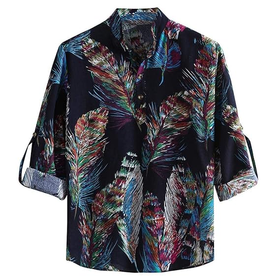 Amazon Co Jp レトロ シャツ メンズ Yindaity カジュアルシャツ 大人