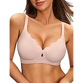 NIASOUL Wireless Bras for Women Seamless Push Up Full Coverage Bralette No Underwire Comfort Everyday T Shirts Bra