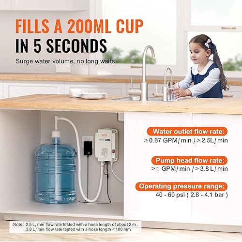 VEVOR Bottled Water Dispenser Pump System, 5 Gallon Dispensing 