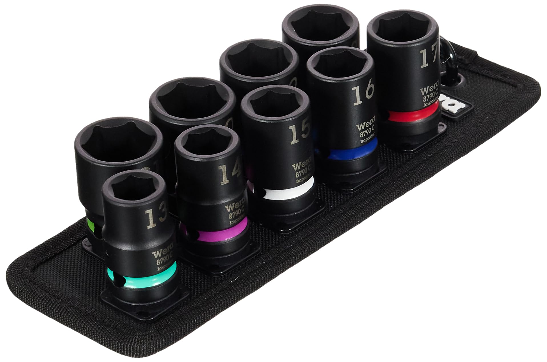 Wera Belt C Impaktor 1 Socket Set, 1/2" Drive, 9PC, 05004580001