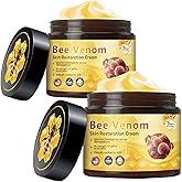 2 Pcs Bee Venom Skin Treatment Cream, Moisturizing Anti Wrinkle Lifting & Firming Bee Venom Comprehensive Restoration Cream for All Skin.