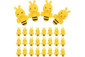 TOBBOMEY 60PCS Animal Pencil Erasers for Kids - - 3D Mini Puzzle Bee Erasers - Desk Pets & Treasure Box Toys for Party Favors