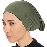 Ayisah Hijab Caps Underscarf for Women – Black Hijab Cap Underscarf Turban Dreadlocks Tube – Muslim Accessories Headscarf