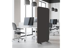 DECOLAB Room Divider Panel, Standing Privacy Partition Dividers for Office, Studio Apartment, Classroom, Home, Restaurant, Scratch Resistance, 29"x65", Iron