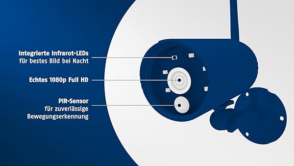 ABUS OneLook Videoberwachungsset PPDF16000 1080p Funk Auenkamera mit 7 Farbmonitor fr Innen und Auenbereiche 80023