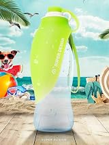 BePetMia Water Bottle Travel Portable for Dogs 580 ml Green view 7