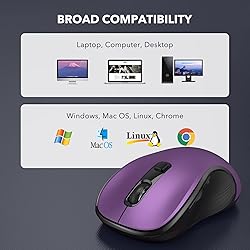Deeliva Wireless Mouse, Computer Mouse Wireless