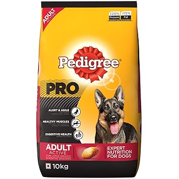 Pedigree PRO Expert Nutrition Active Adult Large Breed Dogs (18 Months Onwards) Dry Dog Food 10kg Pack