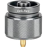ONLYFIRE OUTDOOR LIVING Camping Stove Adapter, Backpacking Stove Convert Connector 1LB Propane Small Tank Input EN417 Lindal