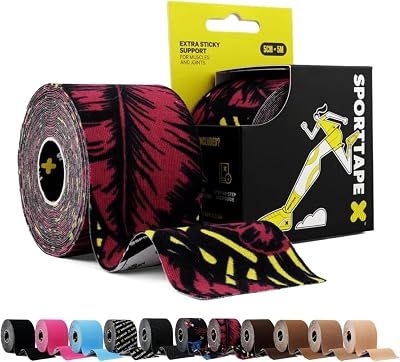 SPORTTAPE Kinesiology Tape 5cm x 5m Wild Water Resistant Hypoallergenic