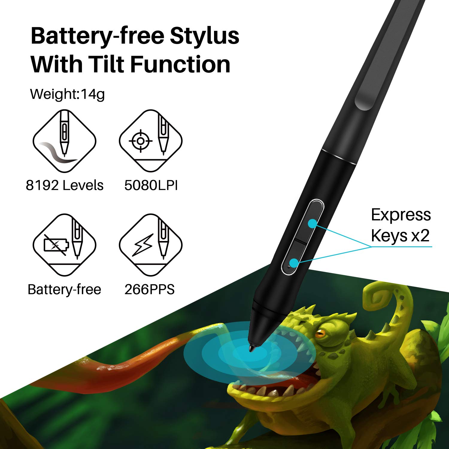 HUION KAMVAS Pro 12 Drawing Tablet with Screen, Full-Laminated Graphics Drawing Monitor with 8192 Battery-Free Pen, 11.6 Inch with Adjustable Stand for Windows, Mac and Linux(Computer Needed)