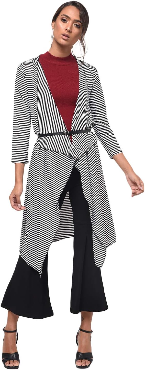 Rane Women's Multi Long SleeveSTRIPE Shrug