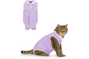 ANWA Breathable Cat Recovery Suit Female, Cat Onesie for Cats After Surgery Female, Cat Surgery Recovery Suit Female