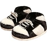 Mululian Unisex Warm Cosy Trendy Sneaker Slippers Comfy Kicks Non Slip Sole Indoor House Plush Slippers - One Size Fits Most