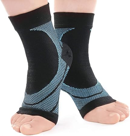 Amazon 足首サポーター アーチサポーター 足首固定保護 靴下 高着圧アンクルスリーブ 土踏まず スポーツ用 登山 立ち仕事 左右 男女兼用 サイズ別 2枚入り 緑 M Mimidi 足首用