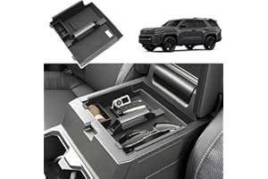 Coleya 2025 2026 4Runner Center Console Organizer for Toyota 4Runner (All Trims), with Small Handle&Coin Holder, Durable ABS 