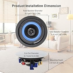Herdio 4” HCS418 160 Watts 2 Way Flush Mount in