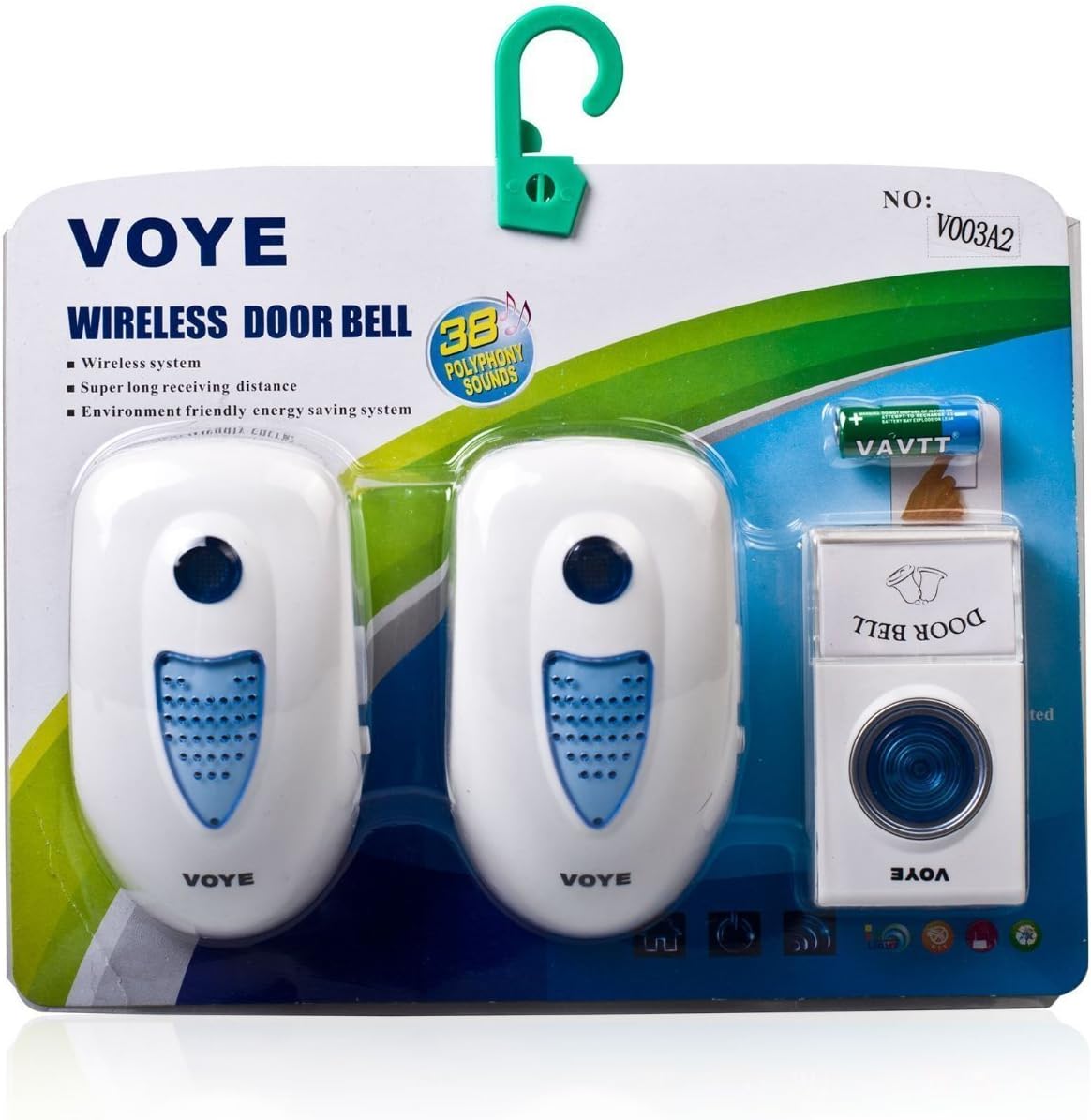 Meco Voye 003A2 2 PlugIn Wireless Digital Doorbell Amazon.co.uk